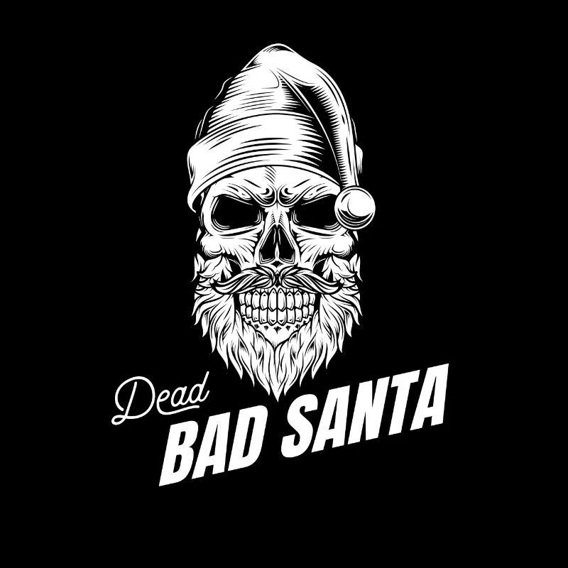 Dead Bad Santa Skull Schädel