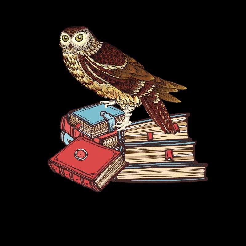 Buecher Eule Weisheit Lesen