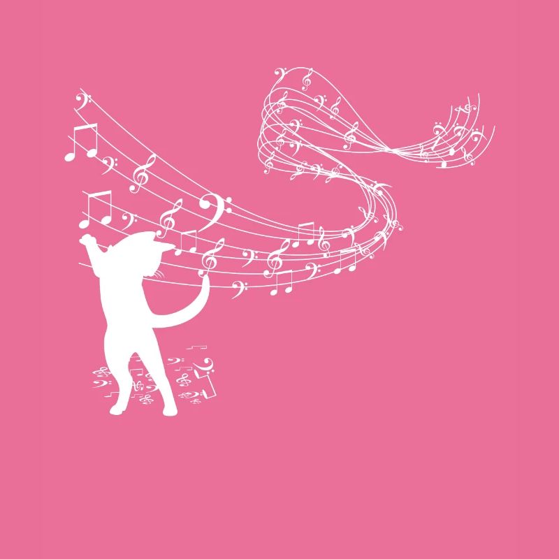 Notes de musique de chat