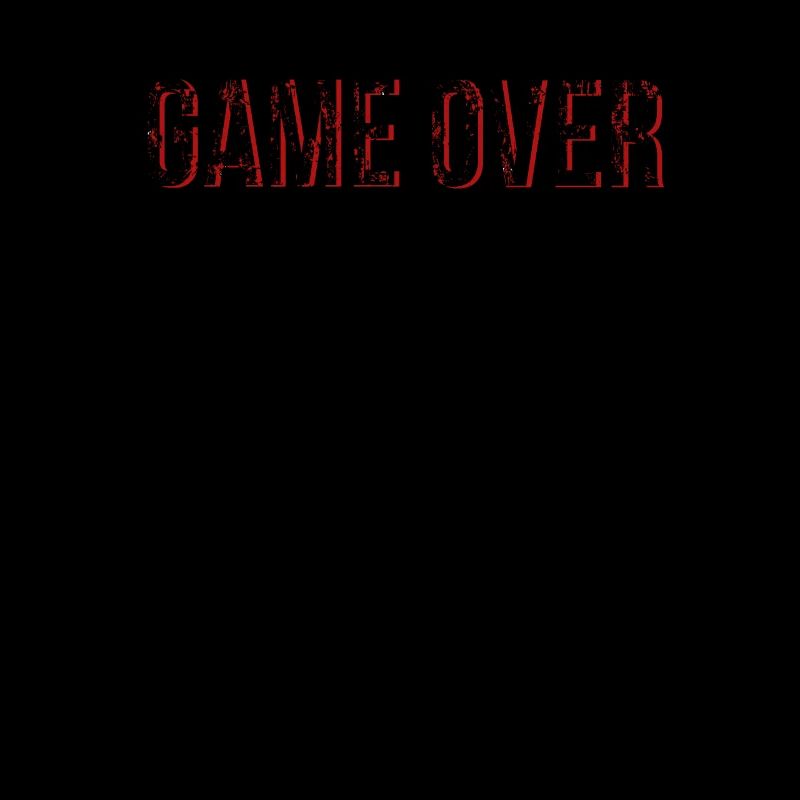 Gaming Game Over grunge frame red