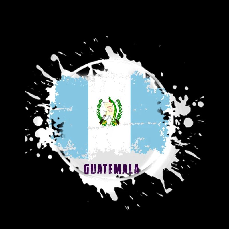 Drapeau du Guatemala avec blob