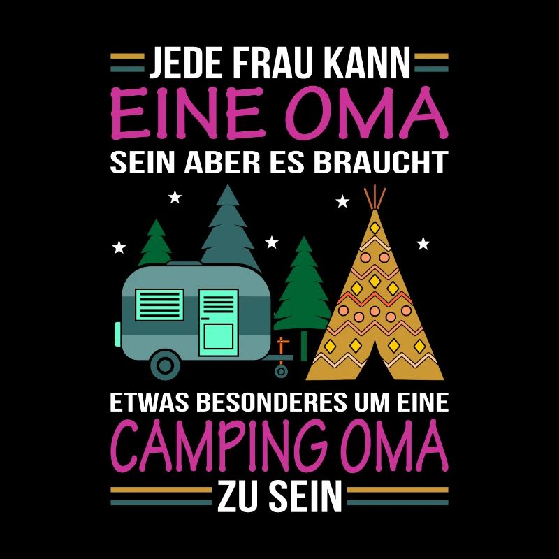 Camping Oma Geschenk
