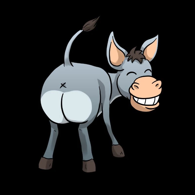 Lustiger Esel