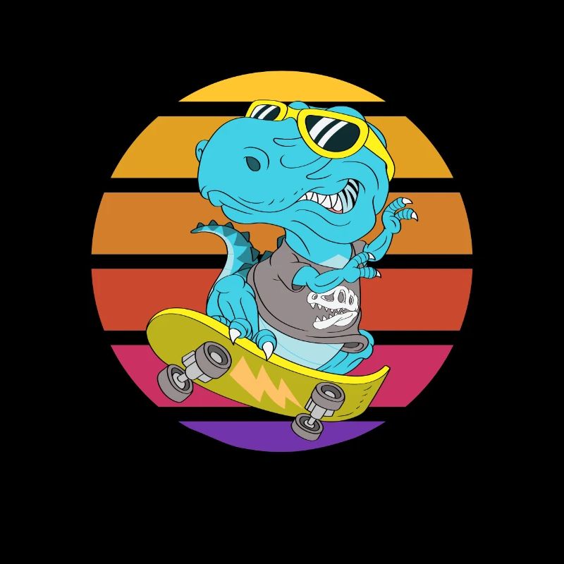 Skater dinosaur TRex