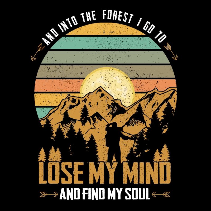 And into the forest | Wanderer Wandern Geschenk
