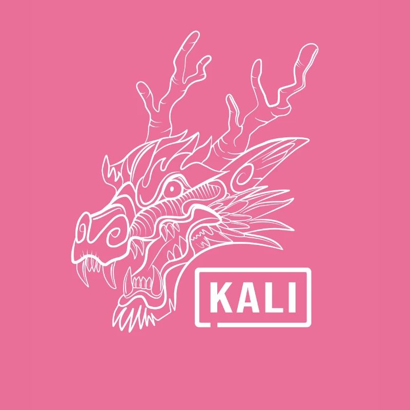 Administrateur informatique Kali Linux Tux Dragon Head
