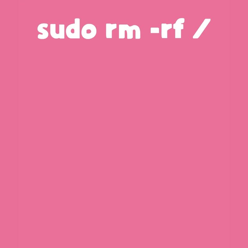 Programmeur Linux sudo rm -rf