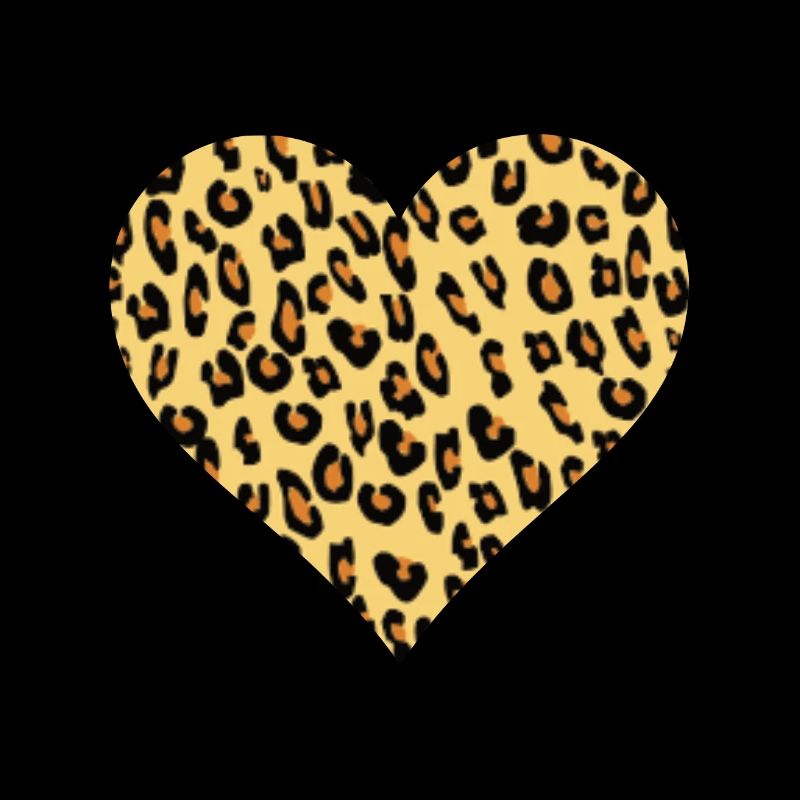 Leopard leopard fan leopard pattern heart