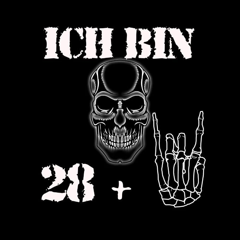 30. Geburtstag Geschenk Rocker Style Ich bin 28 +