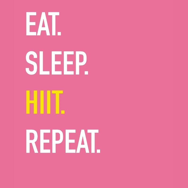 HIIT high-intensive interval training workout