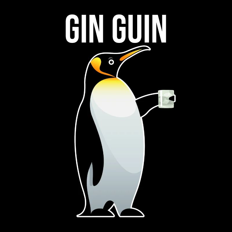 Gin Guin Penguin Gin Bartender Gin cadeau
