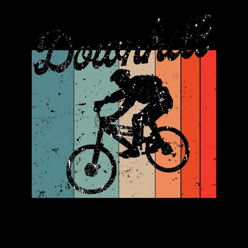 Downhill Mountainbiker MTB Sunset lustig Geschenk