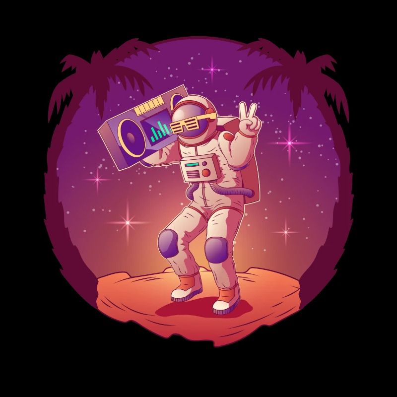 Espace spatial d’astronaute cool