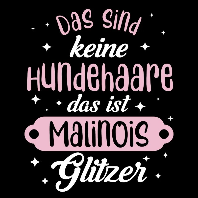 Belgian Malinois Glitzer Hundehaare Geschenkidee