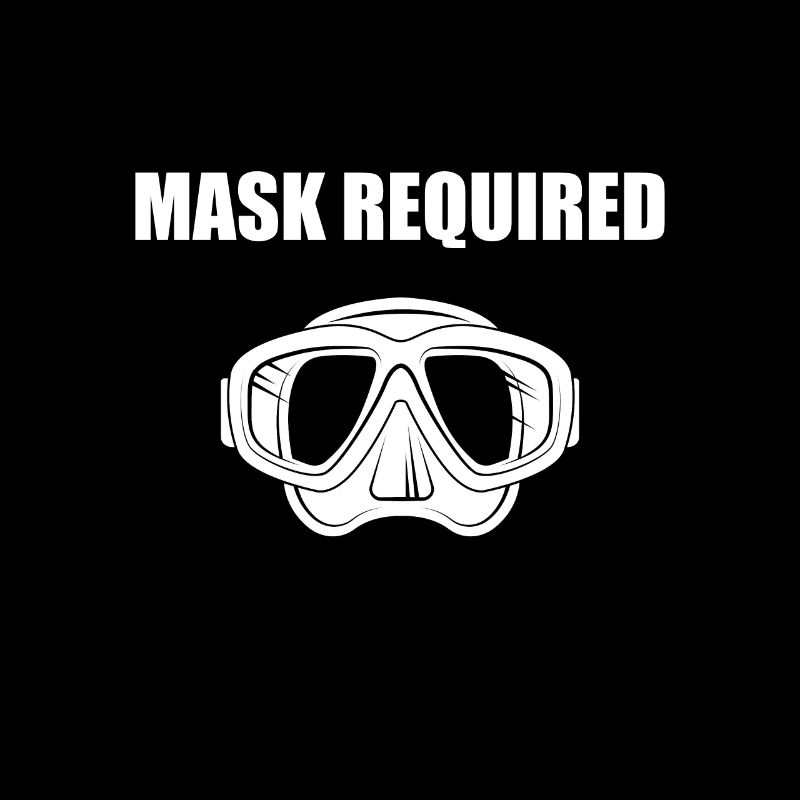 funny diver diving mask required gift idea