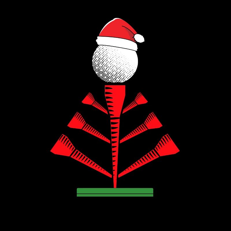 Golf Santa Hat Golf Christmas Tree