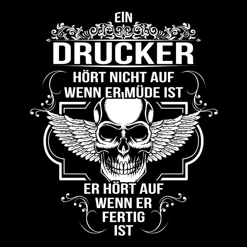 Drucker hört nicht auf wenn er müde ist Beruf