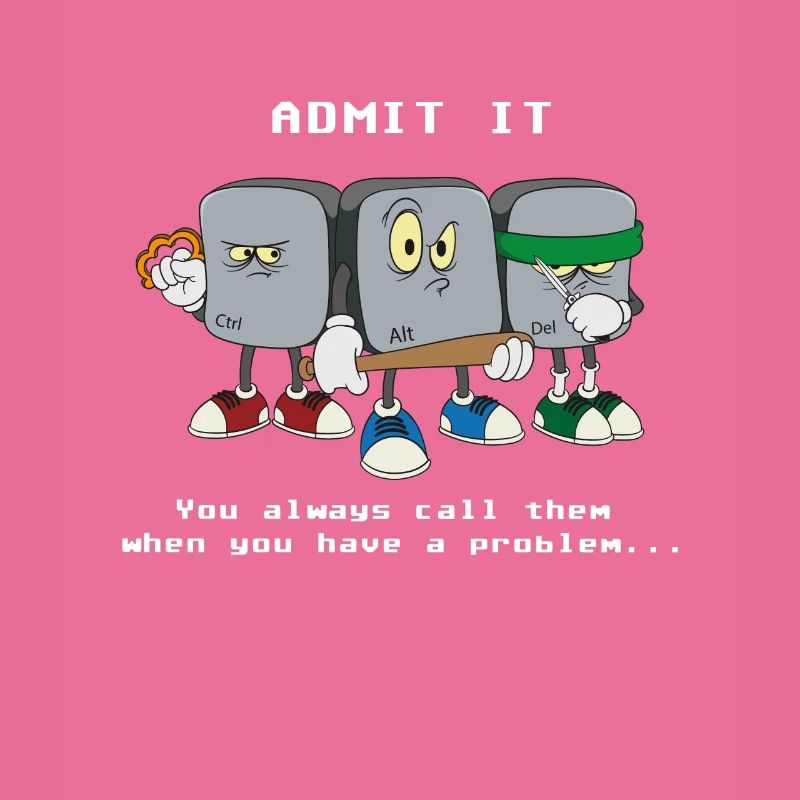 Programmeur informaticien Ctrl Alt Del Computer