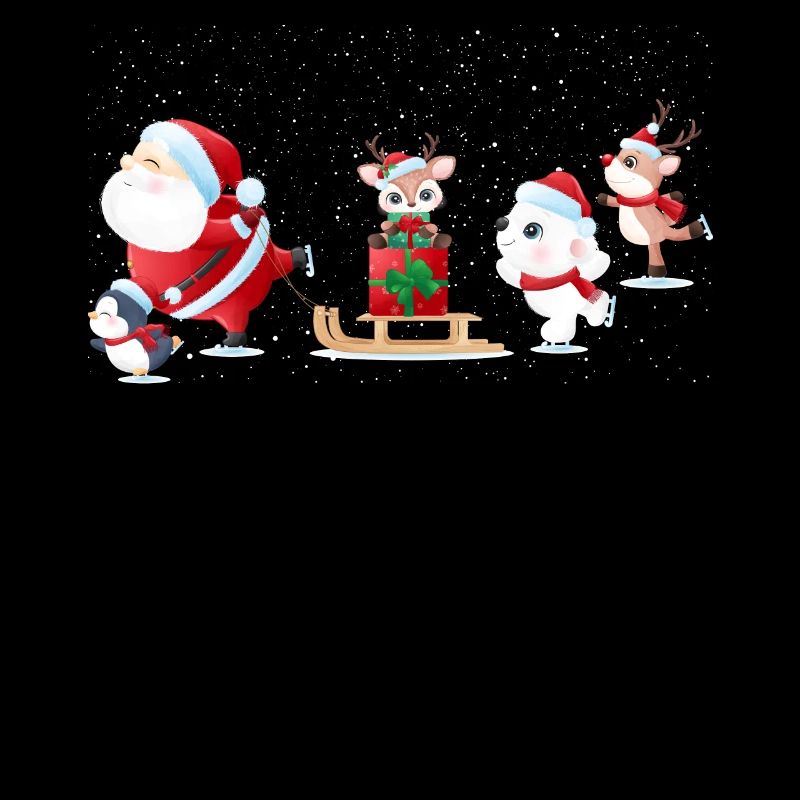 Süßes Rentier Weihnachtsmann Eisbär Pinguin Outfit