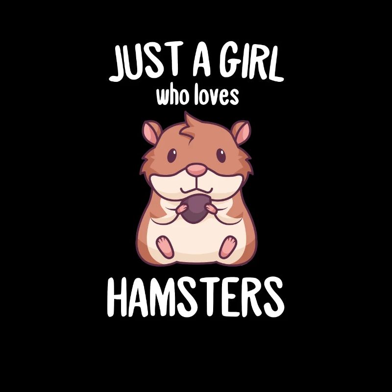 Fille le hamster aime l'amour des hamsters