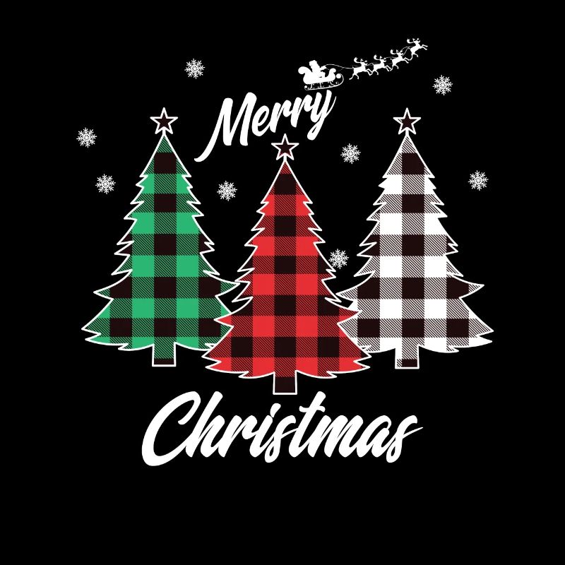 Buffalo Plaid Christmas Tree Rouge Vert Blanc