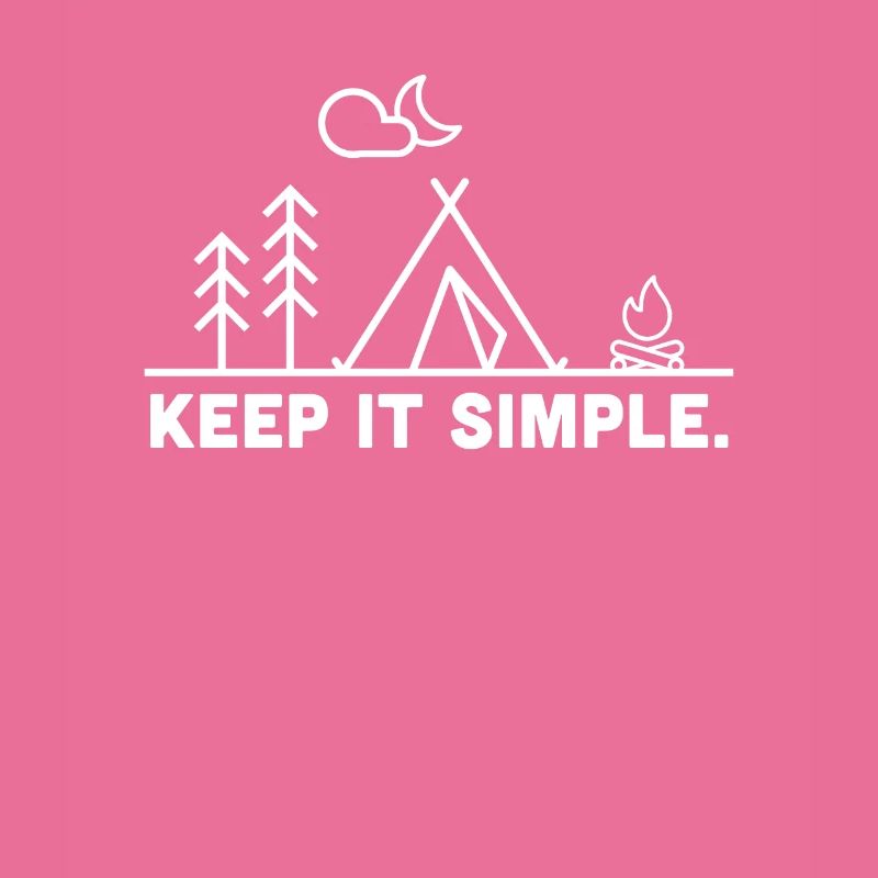 Camping Keep It Simple Camper Urlaub Camp Geschenk