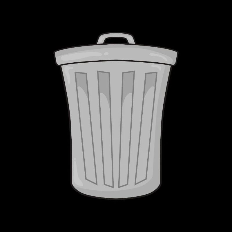 Garbage bin garbage