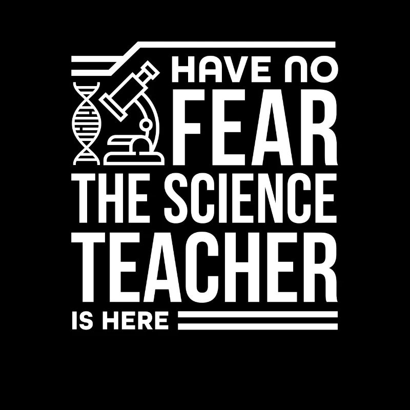 Cadeau de professeur de sciences sans peur Le professeur de sciences est