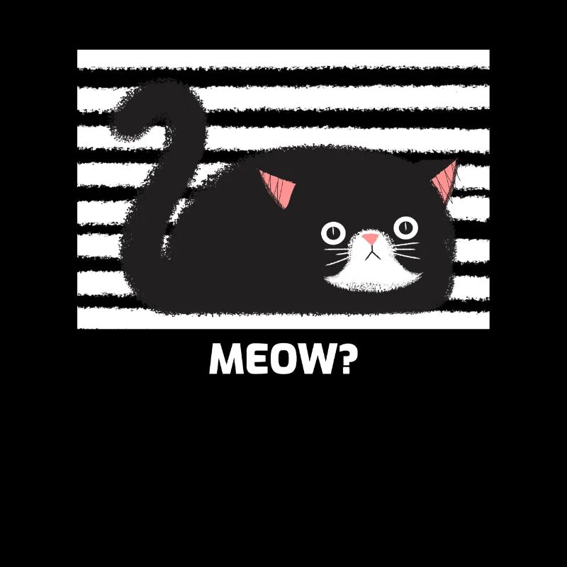 Drôle de chat Meow mignon idée de cadeau