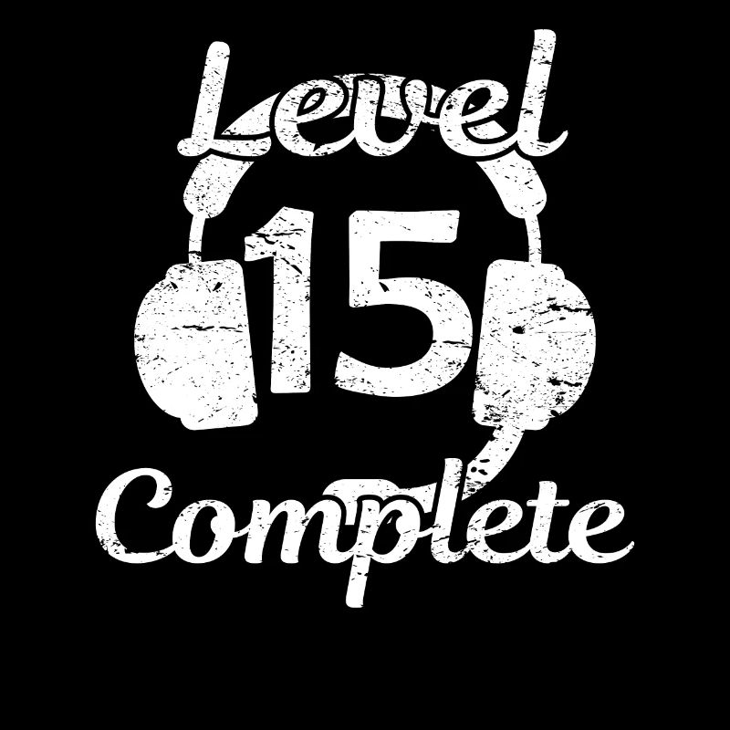 Level 15 Complete Zocken 15 Geburtstag Geschenk