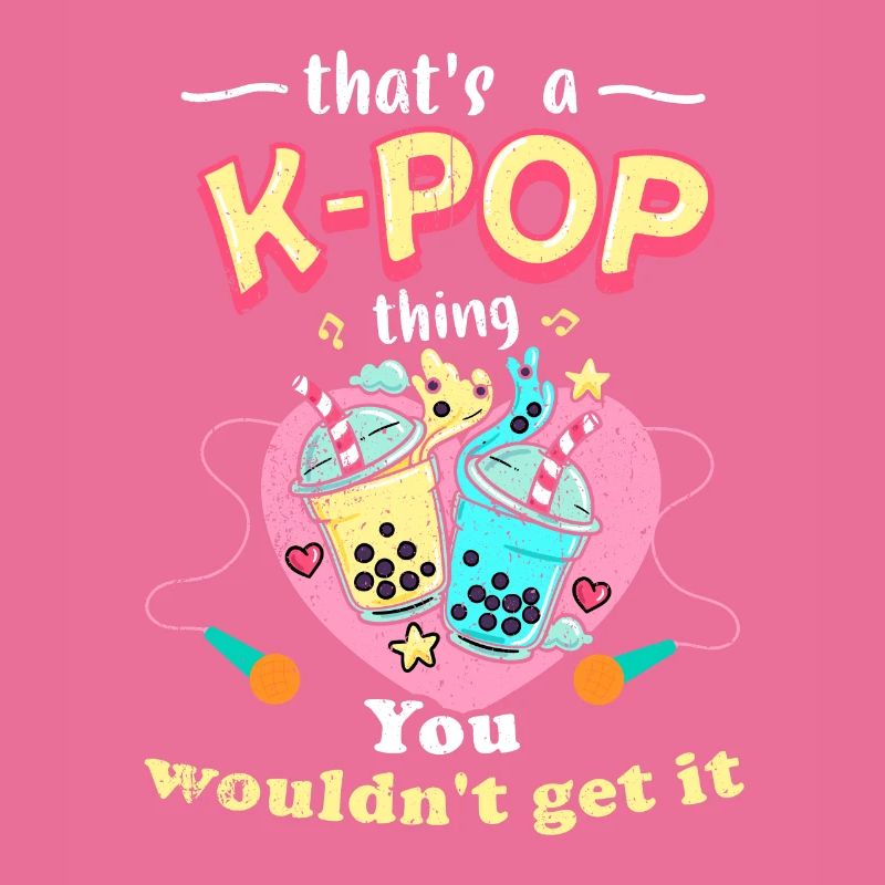 K-Pop Tshirt Geschenk Bubble Tea