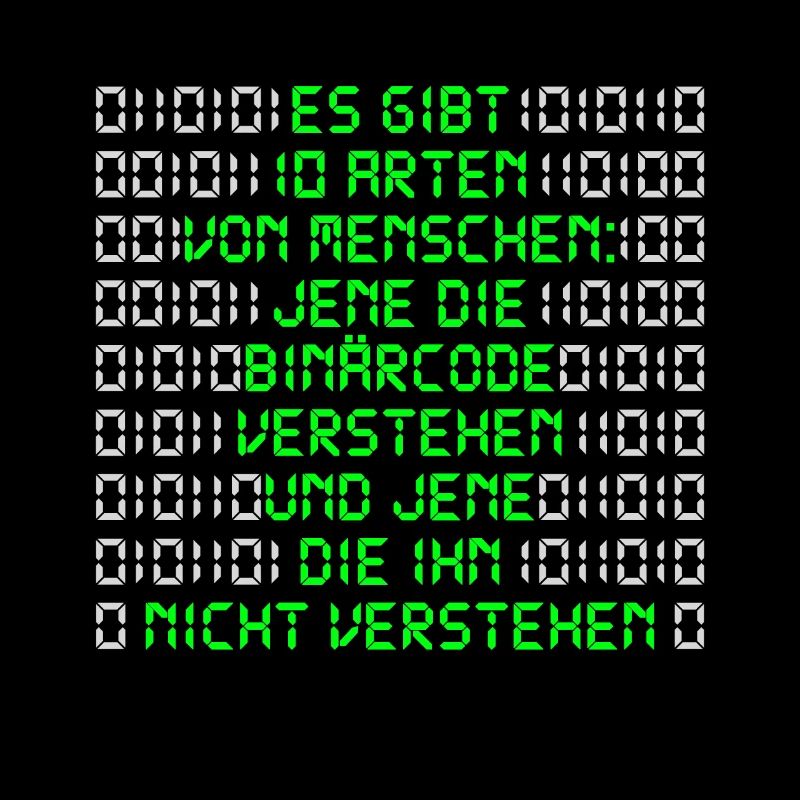 Informatikerer Programmierer Binärcode Nerd