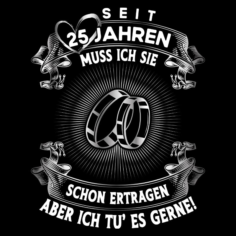 Traumpaar seit 25 Jahren Silberhochzeit Geschenk