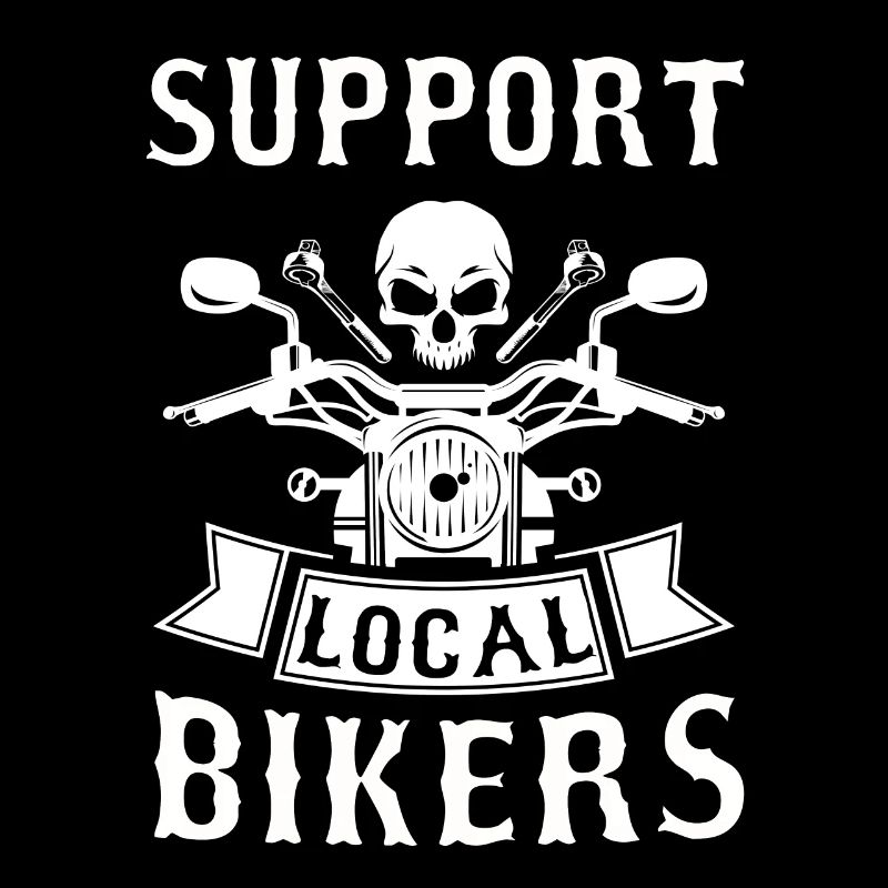 Motorcycle Tshirt Biker Cowl Moped Bobber MC Racer