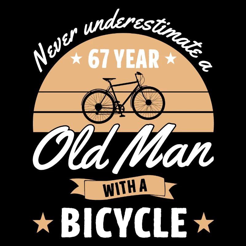 Never underestimate a 67 year old man with bicycle