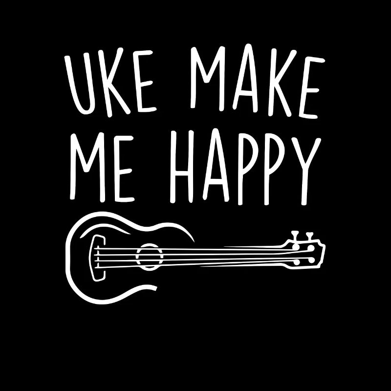 Uke Make Me Happy Ukulele Akustikgitarre Geschenk