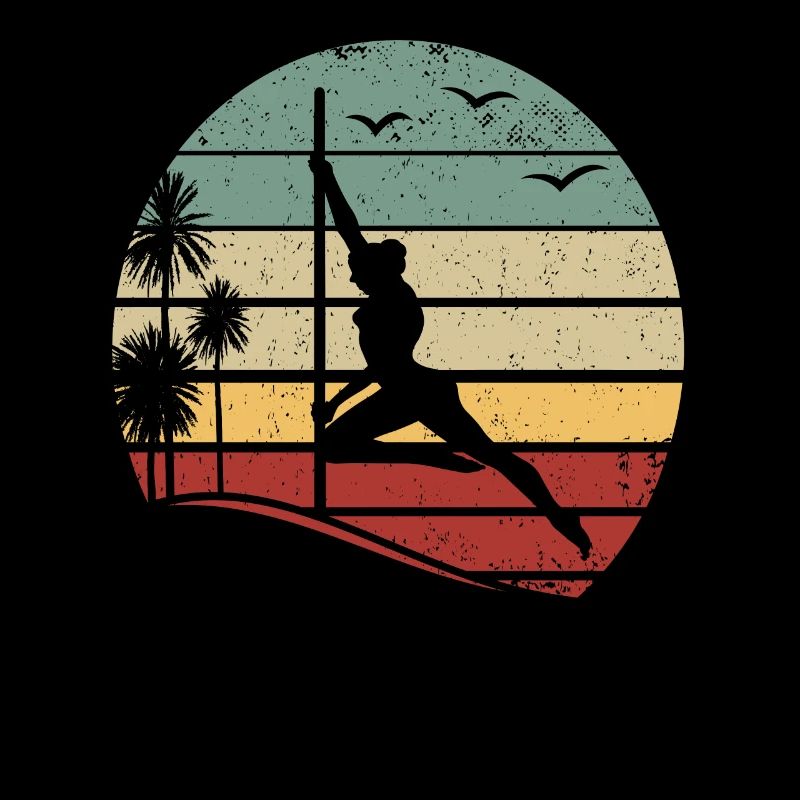 Sunset Pole Dance Pole Dancing Rétro Pole Dance