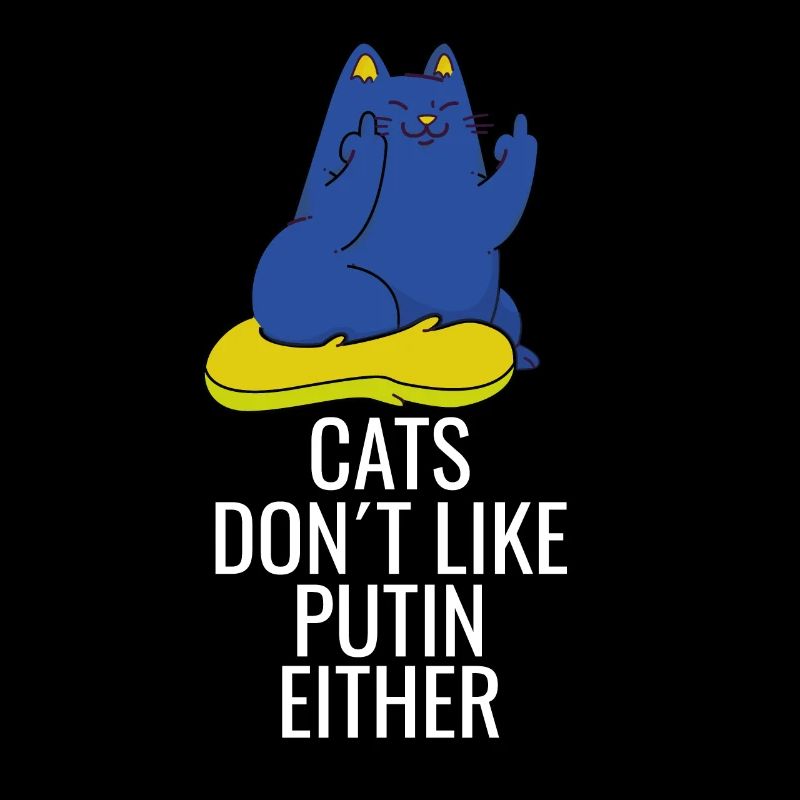 Les chats ukrainiens n’aiment pas Poutine non plus