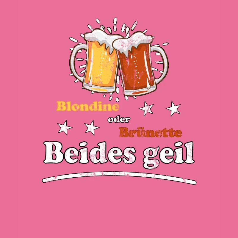 Blondine oder Brünette beides geil Design