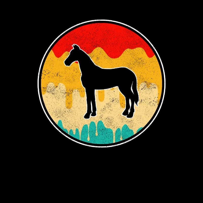 Pferd Retro