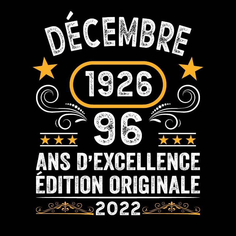 Anniversaire Vintage Idée Cadeau Décembre 1926 96