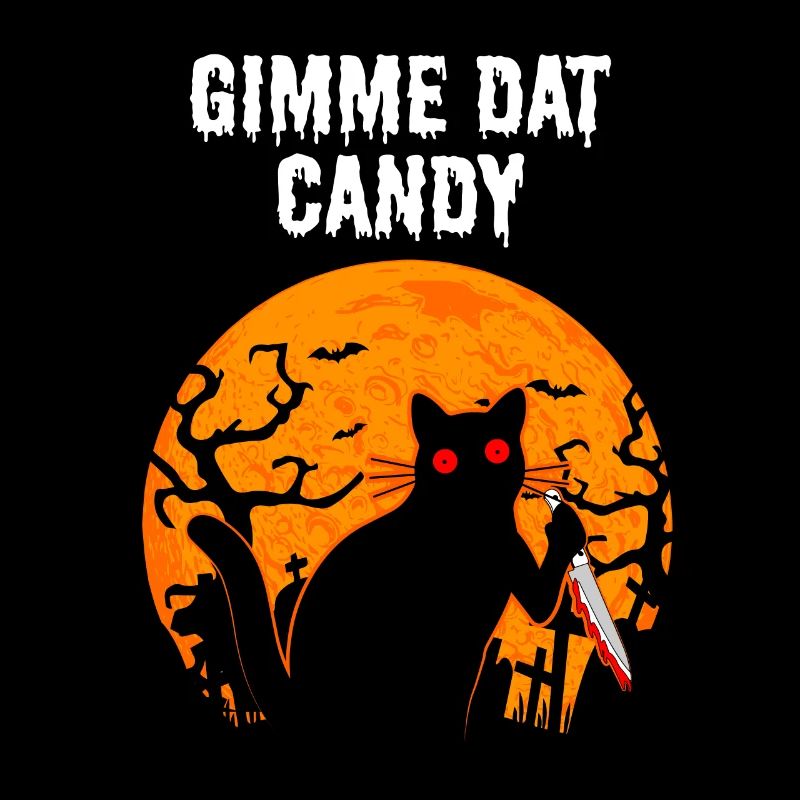 Gimme Dat Candy Cat Creepy Halloween