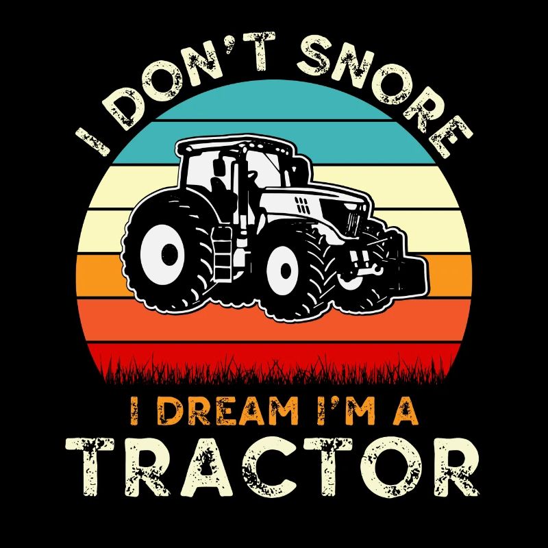 Ich schnarche nicht, ich träume im Traktor
