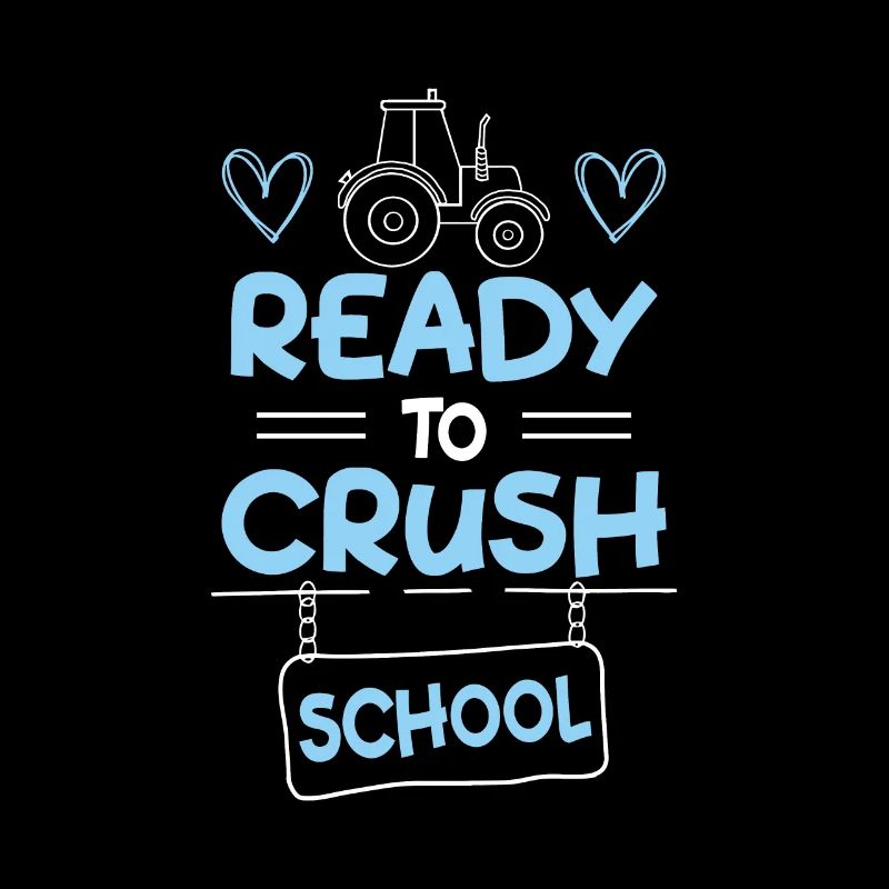 First Class Students Ready To Crush School Tractor