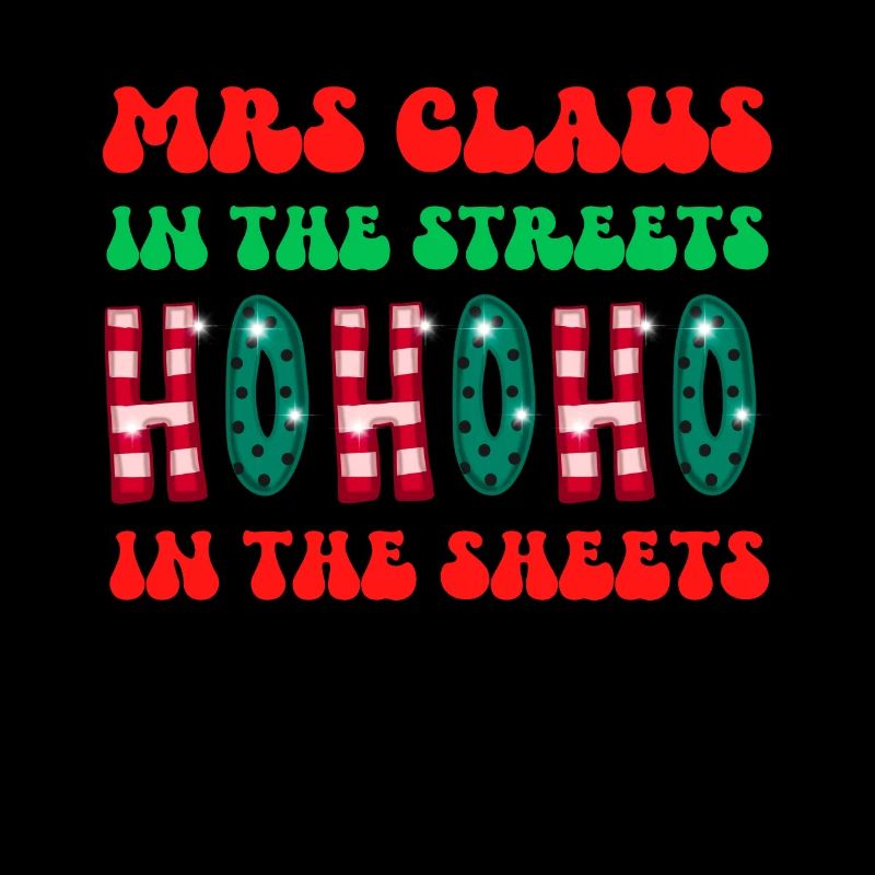 Mme Claus dans les rues Ho Ho Ho Ho Dans les draps,