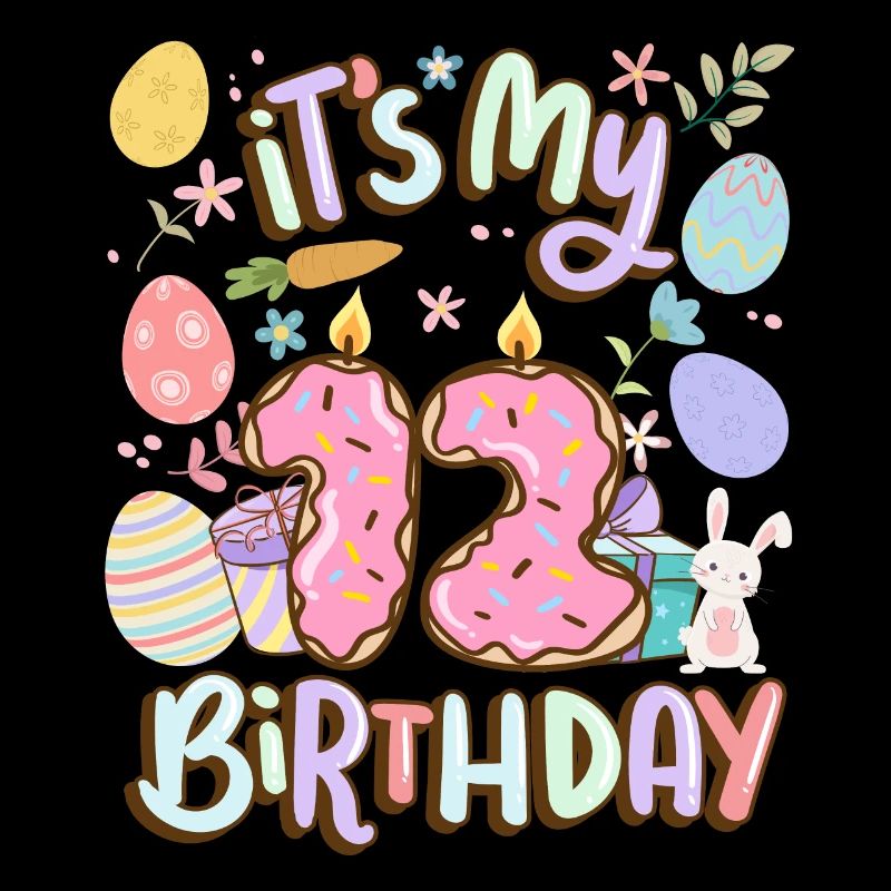 C’est mon 12 anniversaire de vacances de beignets de Pâques
