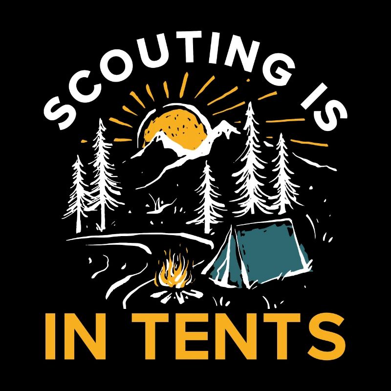 Scouts - Camping in a tent