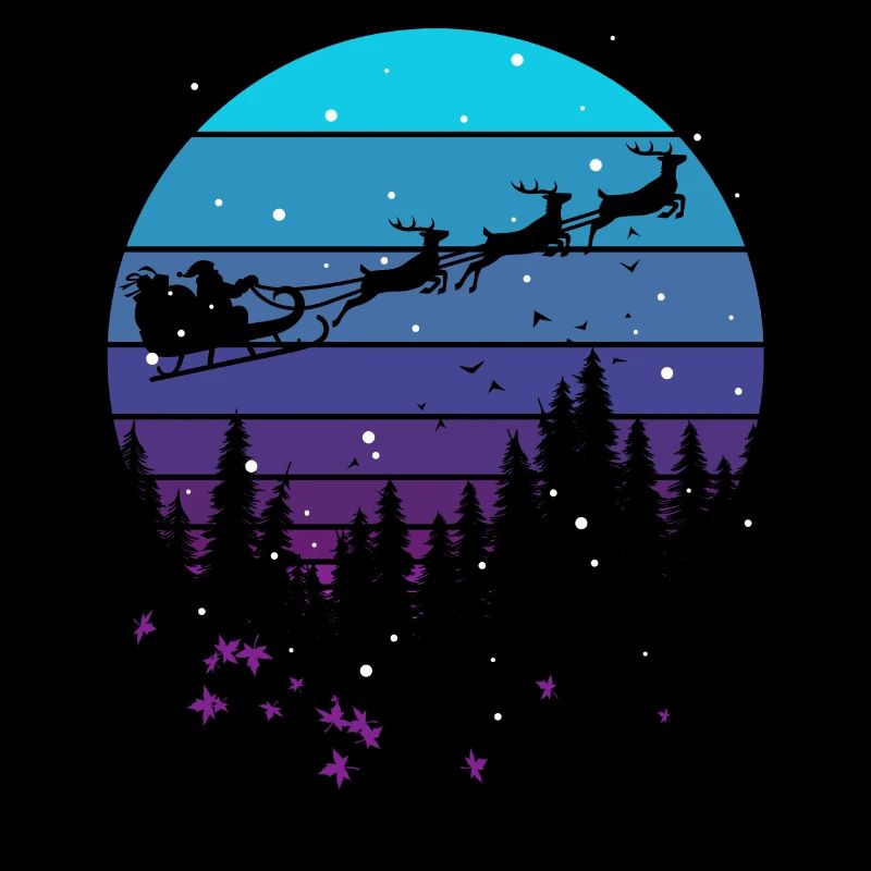Père Noël dans la forêt