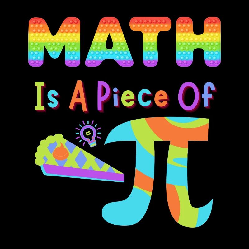 Pi Day 2023 Math est un morceau de lettres arc-en-ciel Pi