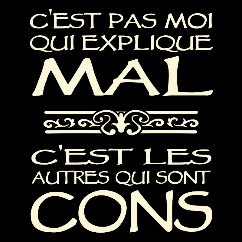c'est pas moi qui explique mal c'est les autres